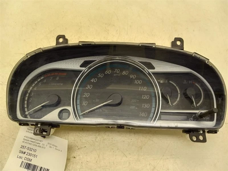 09-10 TOYOTA VENZA 2.7L 4CYL VELOCÍMETRO CONJUNTO CLÚSTER  Foto 1 de 4