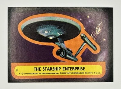 1976 Star Trek Stickers #8 The Starship Enterprise NM OR BETTER - Image 1 of 3