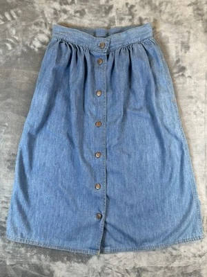 Falda Levis Vintage Mujer Talla 10 (22x25) Naranja Tap Cambray Años 70  Foto 1 de 4