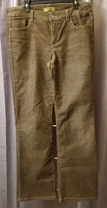 Z Cavaricci Y2k Flare Corduroy Pants Women's Size 14 Brown Casual - Picture 1 of 10