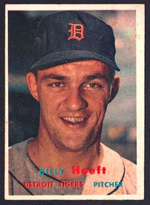 1957 Topps #60 Billy Hoeft Tigers Ex+ - Image 1 of 2