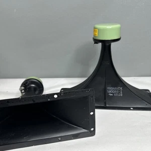 Coppia driver tweeter altoparlanti tromba Magnavox 580088-1 1967 parte console - Foto 1 di 5