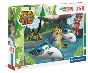 Puzzle maxi 24 elementy. Supercolor. Leo i Tig - Picture 1 of 1