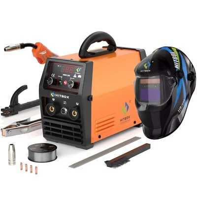 3 IN 1 MIG Welder 230V Flux Core Wire Gasless MMA TIG MIG Welding Machine 140A - Image 1 of 4
