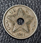 1921 Belgian Congo 10 Centimes Coin