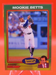 2024 TOPPS X CHRIS BERMAN BOOMERS BASEBALL MOOKIE BETTS #/75 DODGERS - Picture 1 of 2