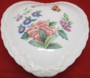 Herzförmige Schmuckschatulle, Fine Bone China von Coalport 1991, Mayfield, Made in UK - Bild 1 von 7