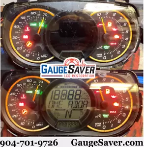 Seadoo Jetski Cluster LCD Restoration and NEW Case replacement SERVICE ONLY - Foto 1 di 7