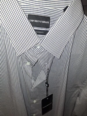 Emporio Armani LS, Cuadros Multicolor, 16.5 (42), Nuevo con Etiquetas Foto 1 de 2
