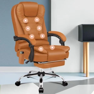 Office Chair with Massage and Heated Seat, Ergonomic Computer Chair with Footres - Picture 1 of 12
