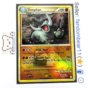 2010 Donphan Cross Hatch Reverse Holo card LEAGUE PLAY PROMO 40/123 HGSS LP/MP - Picture 1 of 7