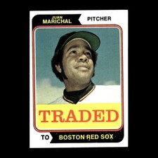 Juan Marichal 1974 Topps Traded Boston Red Sox #330T Nice! 1