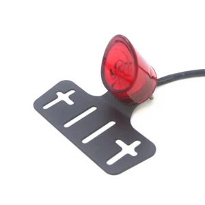 New Black LED Rear License Tail Brake Light Lamp For Honda Bobber Chopper Custom - Picture 1 of 9