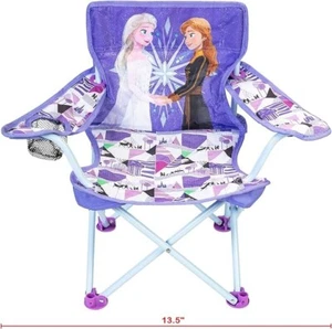 Disney Frozen Kids Chair Foldable for Camping, Sports or Patio with Carry Bag - Picture 1 of 7