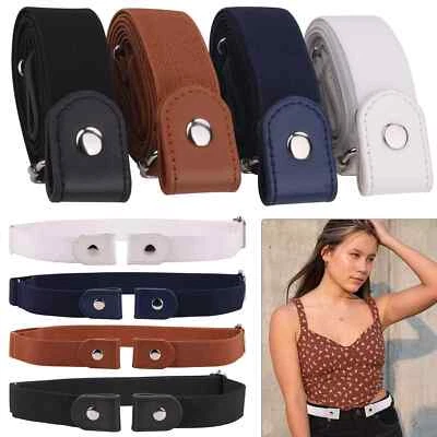Ceinture Élastique Invisible Sans Boucle Pour Jeans Robe Pour Hommes Femmes - Photo 1/4