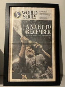 Giornale Chicago White Sox World Series Champions incorniciato Chicago Tribune MLB - Foto 1 di 6