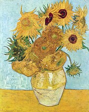 Vincent Van Gogh art painting sunflowers  print canvas 700mm x 500mm 