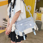 Harajuku Crossbody Bags Large Hit Color Damen Anhnger Schulter Handtasche (Blau