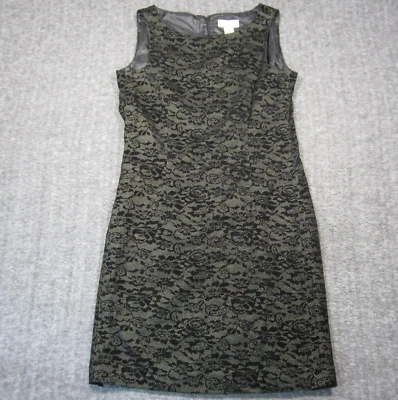 Vtg Jennifer Eden Sheath Dress Womens 16 Dark Floral Lace Whimsygoth Witchy NEW - Image 1 of 4