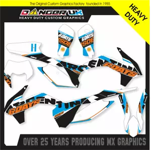 KTM EXC-F XCF-W 2015 MOTOCROSS ENDURO GRAFICA SEI GIORNI REPLICA ISPIRATA - Foto 1 di 1