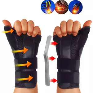 Fortemotus Wrist Brace for Carpal Tunnel, Adjustable Night Thumb Splint Support - Picture 1 of 13