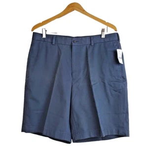 ¡NUEVO! Pantalones Cortos Brooks Brothers Para Hombre 35 Chinos Sin Arrugas Gris Algodón Frontal Liso - Imagen 1 de 9
