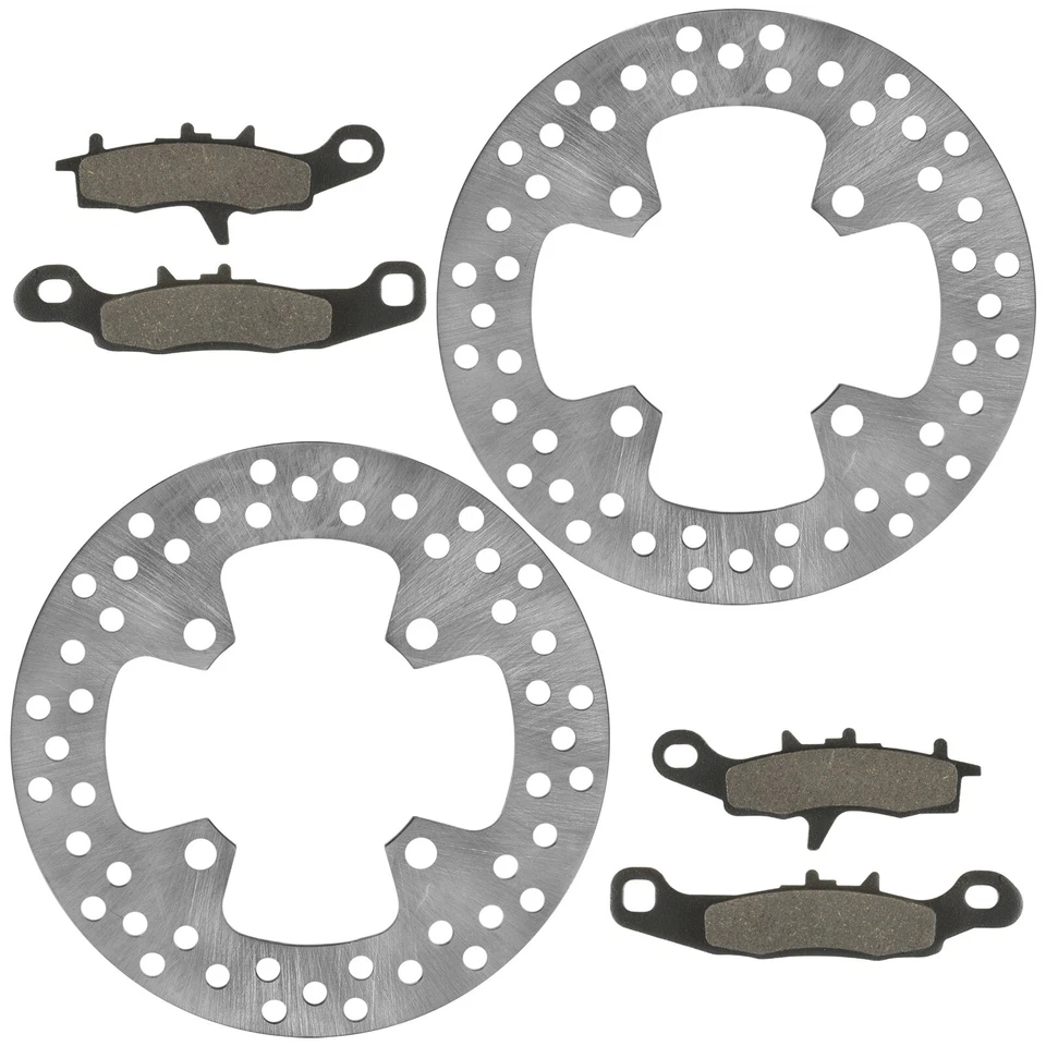 2 pastillas de rotor de disco de freno delanteras para Kawasaki Prairie 650 KVF650A KVF650B 2002-2003 Foto 1 de 4