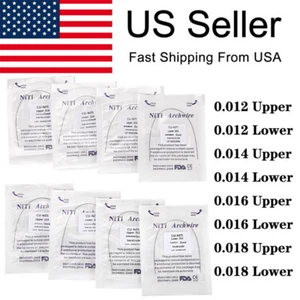 1-10PCS Dental Orthodontic Cu NiTi Copper Nickel Titanium Round Ovoid Arch-Wire - Picture 1 of 19