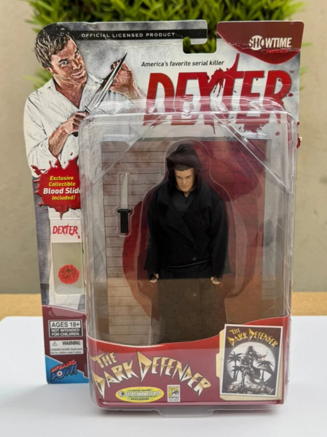 Dexter "The Dark Defender" Action Figure With Collectible Blood Slide Sealed - Image 1 of 4