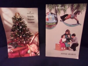 1989 Hallmark Keepsake Ornaments Dream Book plus Miniature Ornaments Dream Book - Picture 1 of 2