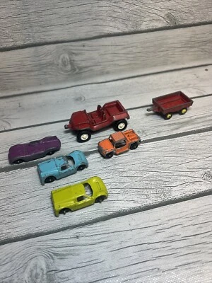Vintage Lot of 6 Die Cast Tootsie & Others Toy Cars - Image 1 of 4