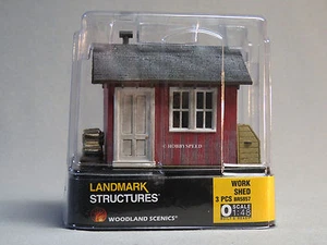 WOODLAND SCENICS WORK SHED BUILT & READY O GAUGE train land builing WDS5857 NEW - Picture 1 of 8