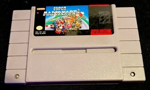 AUTHENTIC! Super Mario Kart - GAME ONLY - SUPER NINTENDO SNES 620a - Picture 1 of 4