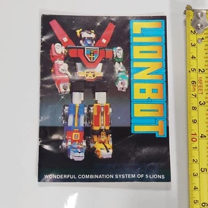1981 Instruction sheet Godaikin Shogun Warriors Voltron Golion Lionbot DX 11" - Picture 1 of 7