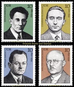 EBS East Germany DDR 1981 - Personalities Labor Movement IX - 2589-2592 - MNH** - Picture 1 of 5