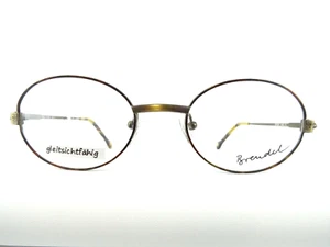 Gafas montura de gafas ovalada marrón habana grande redonda forma de vidrio bastidores metálicos - Imagen 1 de 7