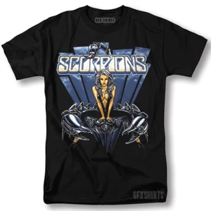 Scorpions Shirt Rock Concert Tour Vintage Graphic Design T-Shirt - Picture 1 of 1