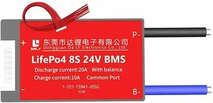 Lifepo4 BMS PCB 8S 24V 20A Daly Balanced Waterproof Battery Management System UK - Picture 1 of 12