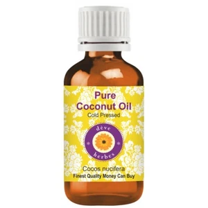 Deve Herbes Pure Coconut Oil (Cocos nucifera) Cold Pressed for Skin & Hair - Picture 1 of 38