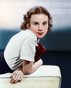 DEANNA DURBIN as a Young School Girl #1 | 8X10 Color Photo by CHIP SPRINGER - Picture 1 of 1