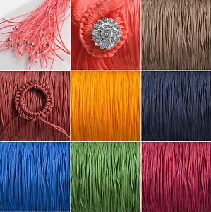 Ø 1mm Seidige Polyester Schnur Kordel Garn Perlenfaden Makramee - Bild 1 von 27