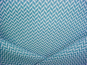 Tela de tapicería exterior Chevron azul azul azul azul blanco 2-3/8 años Kirkby K5176 Ridge - Imagen 1 de 4