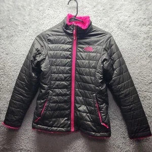The North Face Wendejacke Mädchen Large Mossbud Swirl grau rosa - Bild 1 von 14