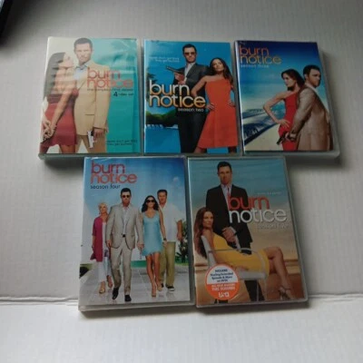 Lot Of Burn Notice TV Show Season 1-5 4-5 SEALED 1,2,3 In Like New Condition DVD - Image 1 of 4