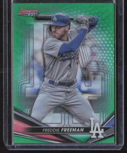 Freddie Freeman 2022 Bowman's Best Green Refractor #37 45/99 Los Angeles Dodgers - Picture 1 of 2