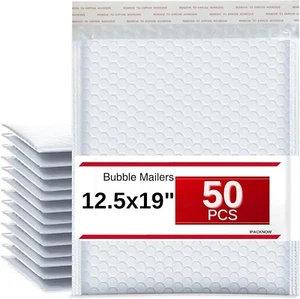 Sobres de burbujas de polietileno grises acolchados 50 piezas #6 12,5 x 19 envío autosellados - Imagen 1 de 6