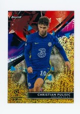 2021-22 Christian Pulisic Topps Finest Gold Speckle Refractor Chelsea FC 18/50