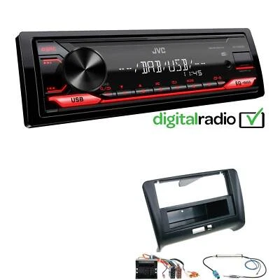 JVC KD-X182DB MP3 DAB+ USB 1-DIN Autoradio für Audi TT 2006-2014 mit Bose - Bild 1 von 4