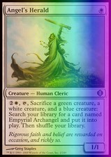 Magic the Gathering MTG Angel's Herald (2) Shards of Alara   LP FOIL