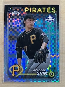 2024 Topps Pro Debut Chrome Xfractor Refractor Jun-Seok Shim Pittsburgh Pirates - Picture 1 of 1